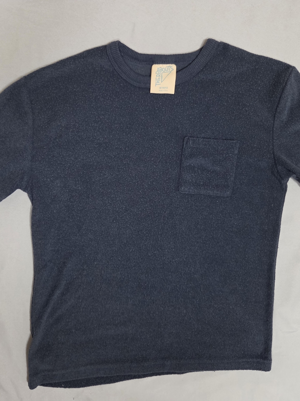 ThereAbouts Navy Short Sleeve Pocket Tee
